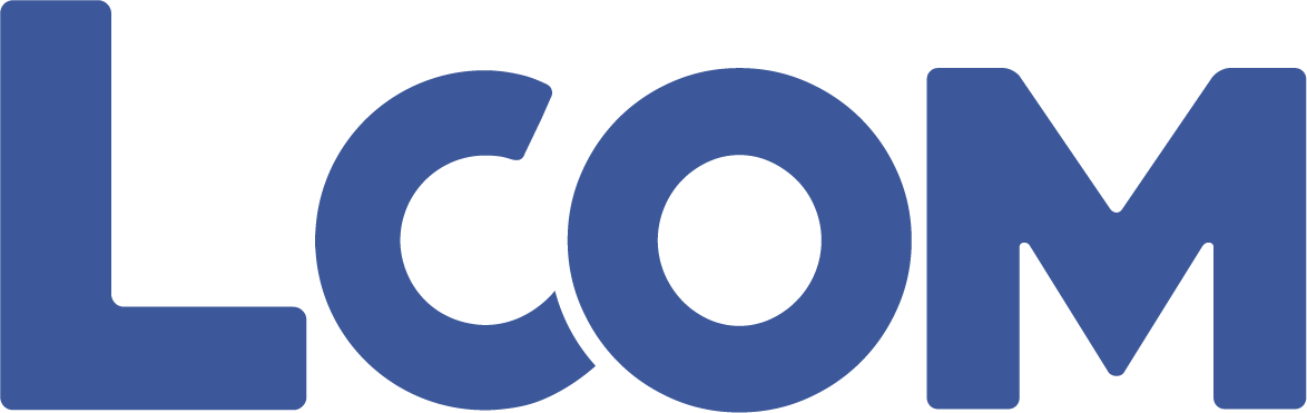 logo Lcom bleu